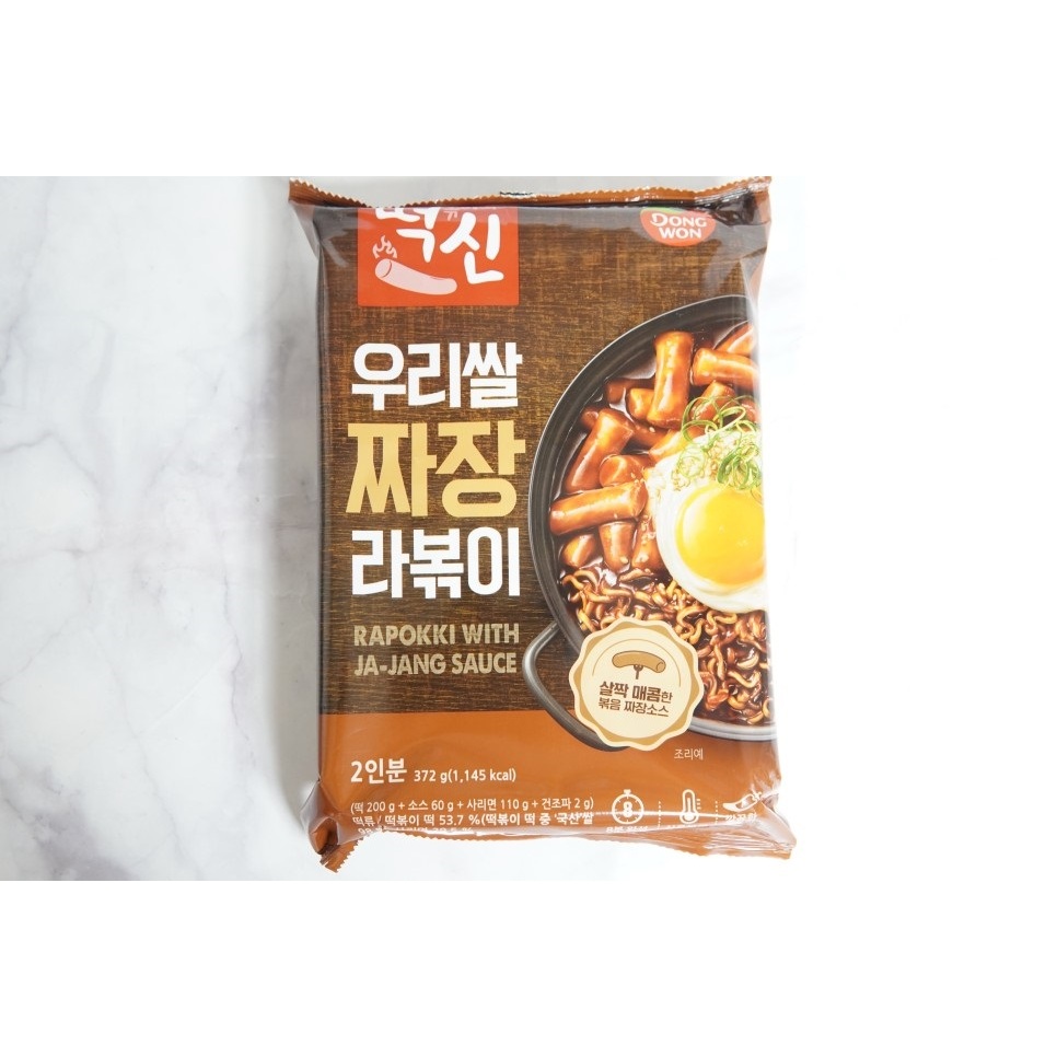 韓國 Dongwon 東遠 炸醬炒年糕麵372g(2人份)炸醬麵 辣炒年糕 韓國代購