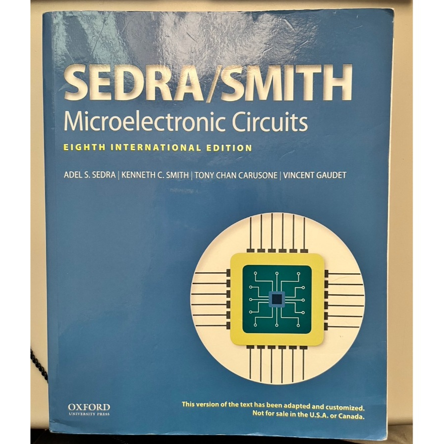 Sedra Smith Microelectronic Circuits 8/e 電子學（第八版）二手原文書