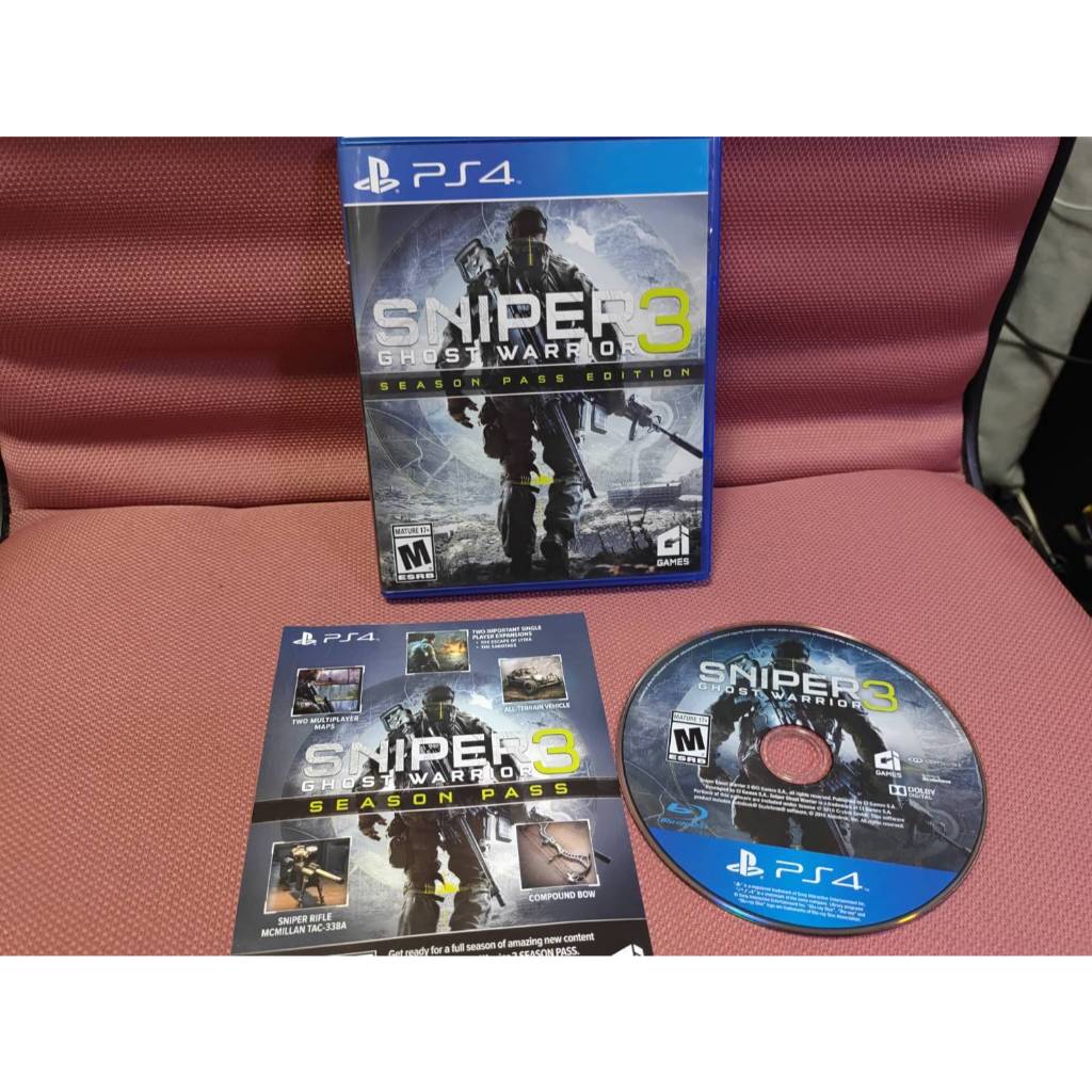可玩可收藏 中文版中英合版 PS4遊戲 狙擊之王3 幽靈戰士3 季票版 Sniper Ghost Warrior 3