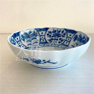 ✿大椿現貨✿【藍凜堂桔梗深缽-日本製】藍凜堂 優格碗 飯碗 井 刷毛 滷味 料理 器 皿 湯碗 串燒 陶瓷 日本瓷器