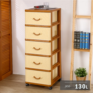 聯府 KEYWAY JX-50佐藤5層櫃(附輪)JX50 佐藤5層櫃 附輪 收納櫃 衣物櫃 置物櫃 臺灣製