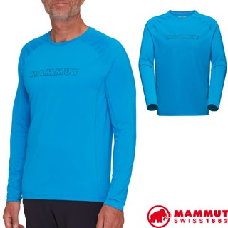 【MAMMUT 長毛象】送》男 彈性透氣 圓領長袖排汗衣 Selun FL PF50+ 防曬長袖T恤 01440
