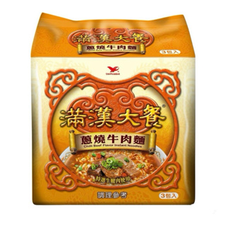 滿漢大餐蔥燒牛肉麵187gx3包