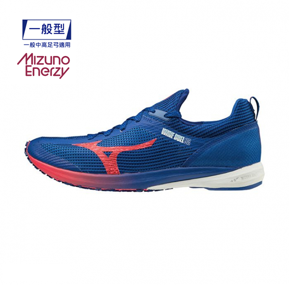Mizuno 美津濃 男款 路跑鞋 一般型 WAVE DUEL 2 -藍- U1GD206062