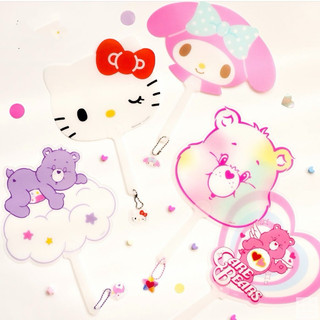 現貨 韓國 大創 彩虹熊 扇子 Care Bears 愛心小熊