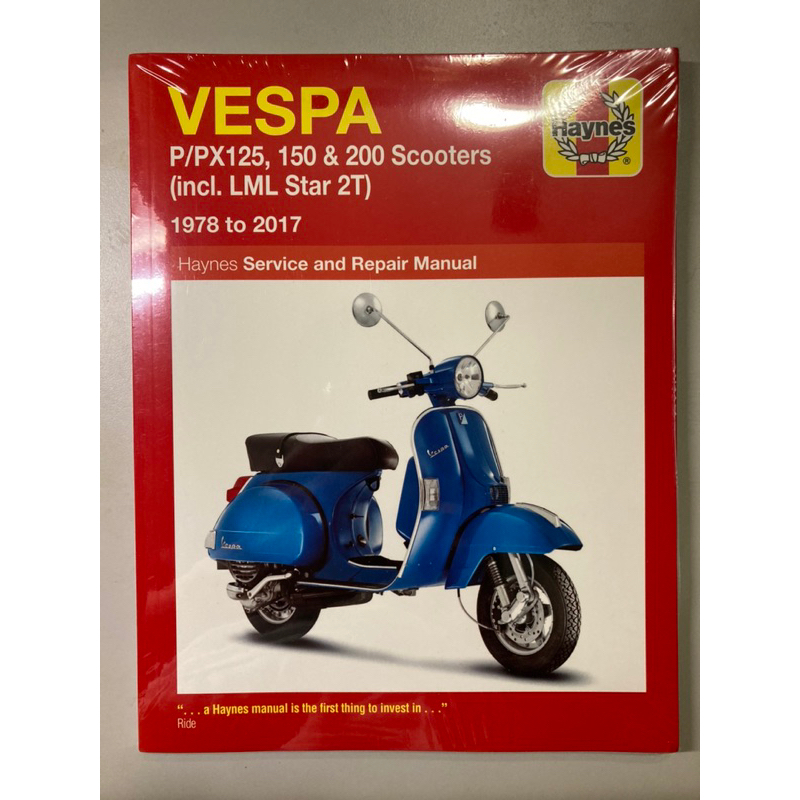 Vespa P/Px125, 150 &amp; 200 Scooters Service &amp; Repair Manual