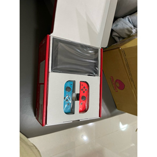 Nintendo 任天堂 Switch電光藍紅Joy-Con續航力加強版(日規主機)
