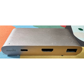 Moshi usb-c轉接線 3in1 （HDMI USB USB-C)玫瑰金