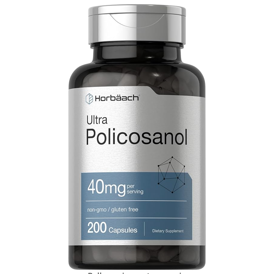 甘蔗原素 Horbäach Policosanol 40mg | 200 Capsules | Non-GMO