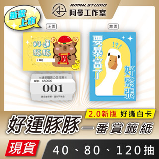 【現貨】好運豚暴富鴨 一番賞籤紙 40抽 60抽 80抽 120抽 160抽籤紙 娃娃機 洞洞樂 自製一番賞