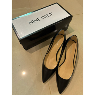 全新 Nine West 黑色真皮百搭高跟鞋US7