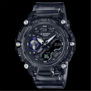 CASIO 卡西歐 G-SHOCK 炫彩音浪 碳核心防護構造 雙顯手錶-酷灰黑 (GA-2200SKL-8A)[秀時堂]