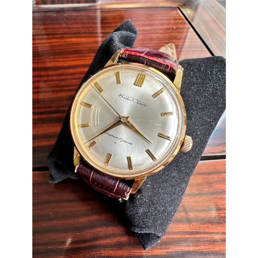 Seiko 精工 Crown 1964s 16002 手上鍊機械錶 包金材質 古董錶 vintage watch