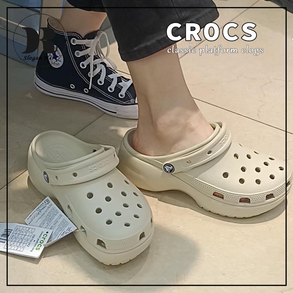 🇰🇷韓國代購 經典款crocs classic platform clogs 雲朵鞋 洞洞鞋 沙灘鞋 穆勒鞋 增高 厚底