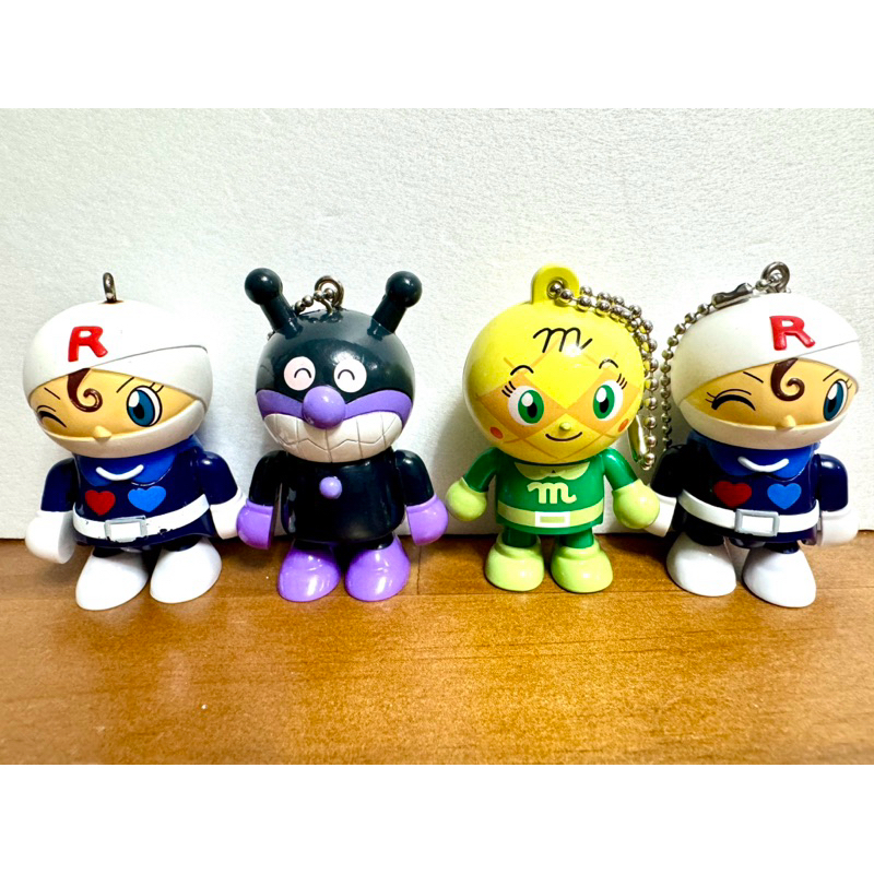 二手 麵包超人 細菌人 哈密瓜超人 ANPANMAN 可動式 日本 卡通 吊飾 公仔 玩具 收藏 高雄 自取 免運費