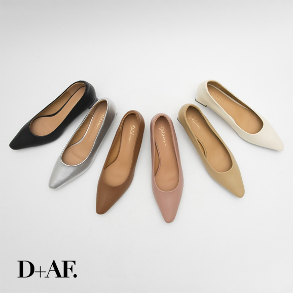 D+AF 素面美型 3.5cm 尖頭 跟鞋 尖頭鞋 包鞋 高跟鞋 S6008-2