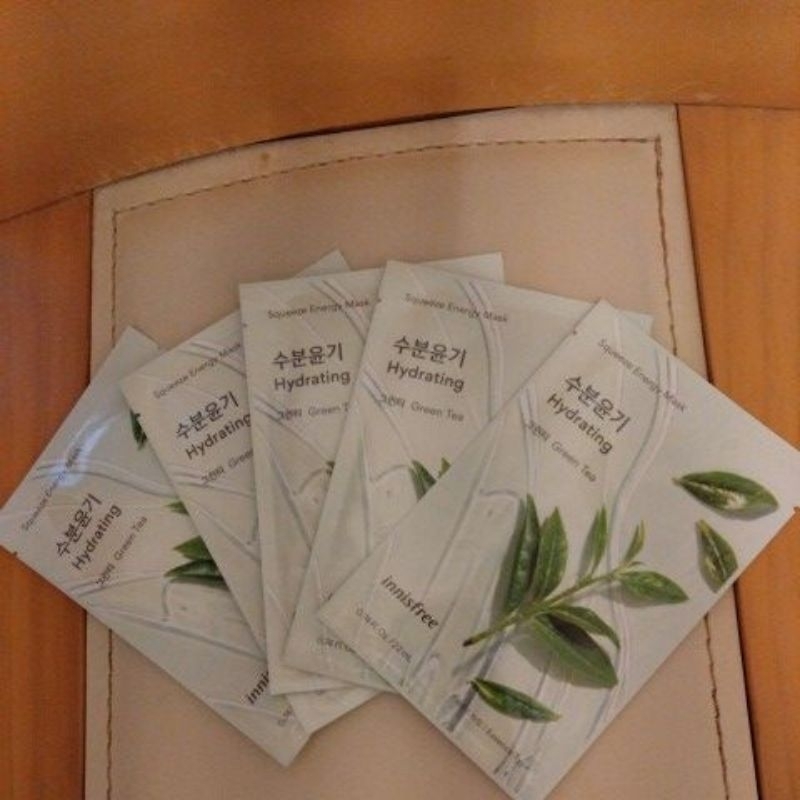 innisfree 我的真萃能量面膜(綠茶）5片