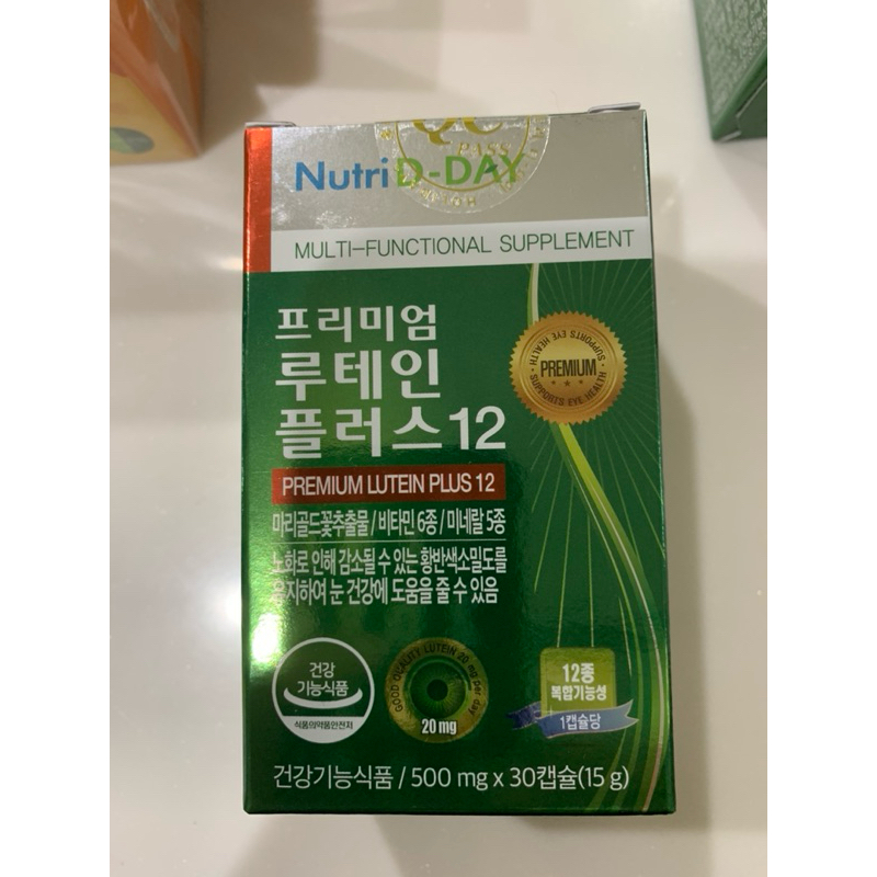 韓國NutriD-Day 優質葉黃素PLUS12膠囊 30粒/1瓶