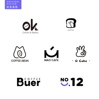 美式LOGO設計 美式簡約 logo設計 咖啡店 茶飲店 酒吧 餐廳 招牌設計 卡通設計 海報設計
