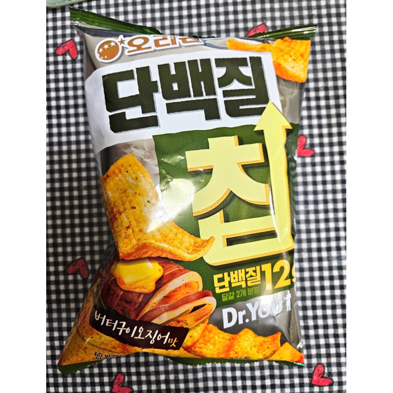 *現貨*韓國🇰🇷ORION 好麗友 高蛋白洋芋片 奶油烤魷魚口味60g