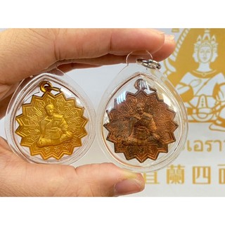 🙏宜蘭四面佛 龍婆Poon 佛曆2549年自身 紅銅、黃銅自身 原廟盒 全功效祝福