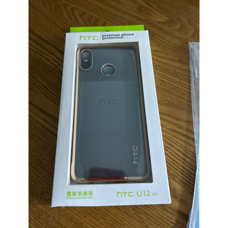 HTC 電鍍保護殼(HTC U12 life)-金色全新品