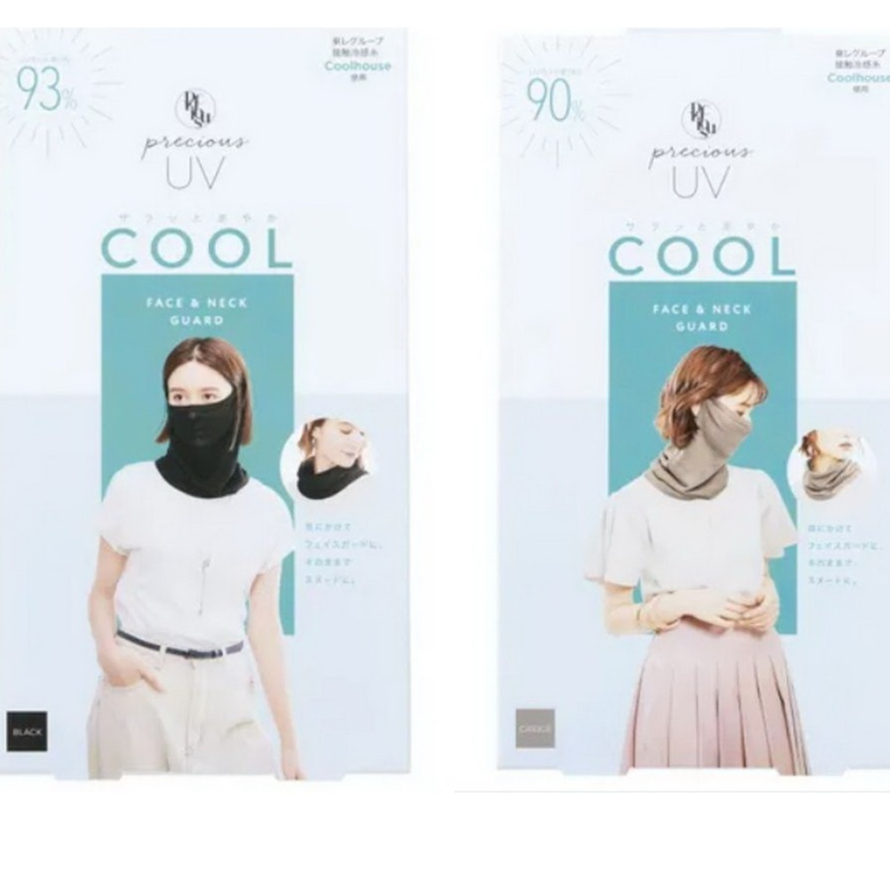【愛日貨】 日本 COGIT 正版 PRECIOUS 防曬 涼感 冷感 抗UV 防曬面罩 圍脖 圍巾 口罩 面罩 降溫