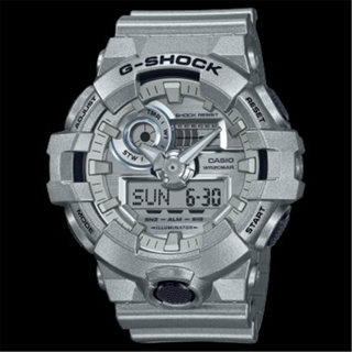 CASIO 卡西歐 G-SHOCK 金屬色系 運動雙顯腕錶 - 銀白色 (GA-700FF-8A) [秀時堂]
