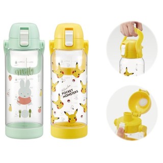 ♡松鼠日貨♡日本 skater 正版 皮卡丘 miffy 米飛兔 透明 直飲式水壺 1000ml 手提款 大容量