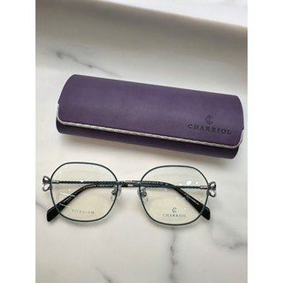 麗睛眼鏡【CHARRIOL 夏利豪】鋼索繩紋高質感純鈦眼鏡 L-6093 墨綠色 瑞士一線精品品牌 純鈦鏡架 光學眼鏡