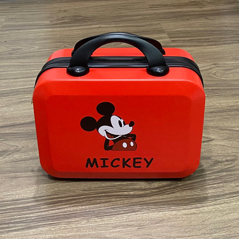 現貨🎪 迪士尼Disney 正版授權 14吋手提箱小行李箱 登機箱 化妝箱旅行箱 旅行旅遊必備可掛旅行箱 （紅色米奇）
