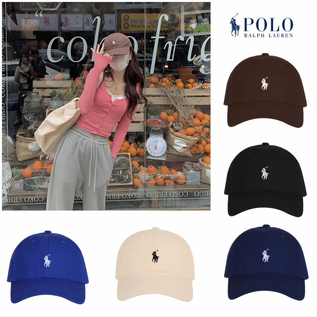 日韓熱賣🐾 Polo Ralph Lauren 棒球帽 鴨舌帽 小馬 刺繡logo 老帽 可調節遮陽帽 老帽 男女同款