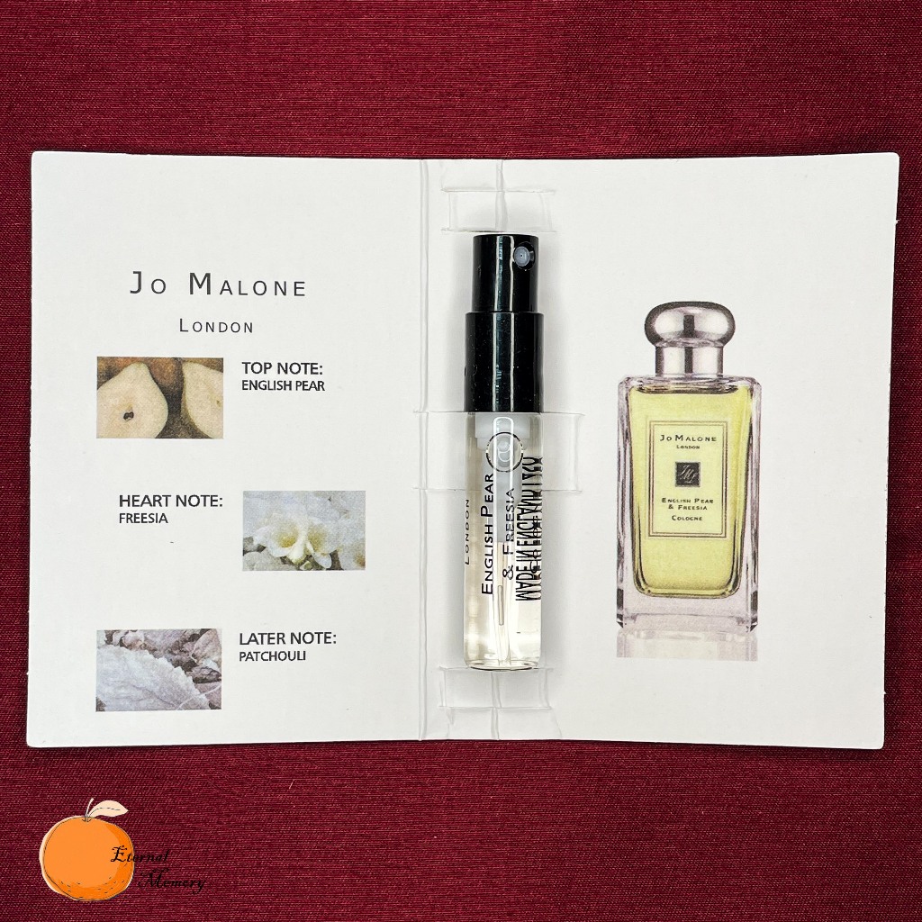 Jo Malone 祖瑪瓏 英國梨與小蒼蘭 English Pear 女性古龙水 2ml 全新 原版試管香水 隨身噴瓶