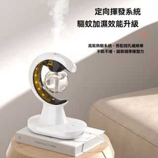 【laduta 拉布塔】新款三合壹多功能驅蚊器小型臥室夜燈家用靜音臥室噴霧空氣加濕器