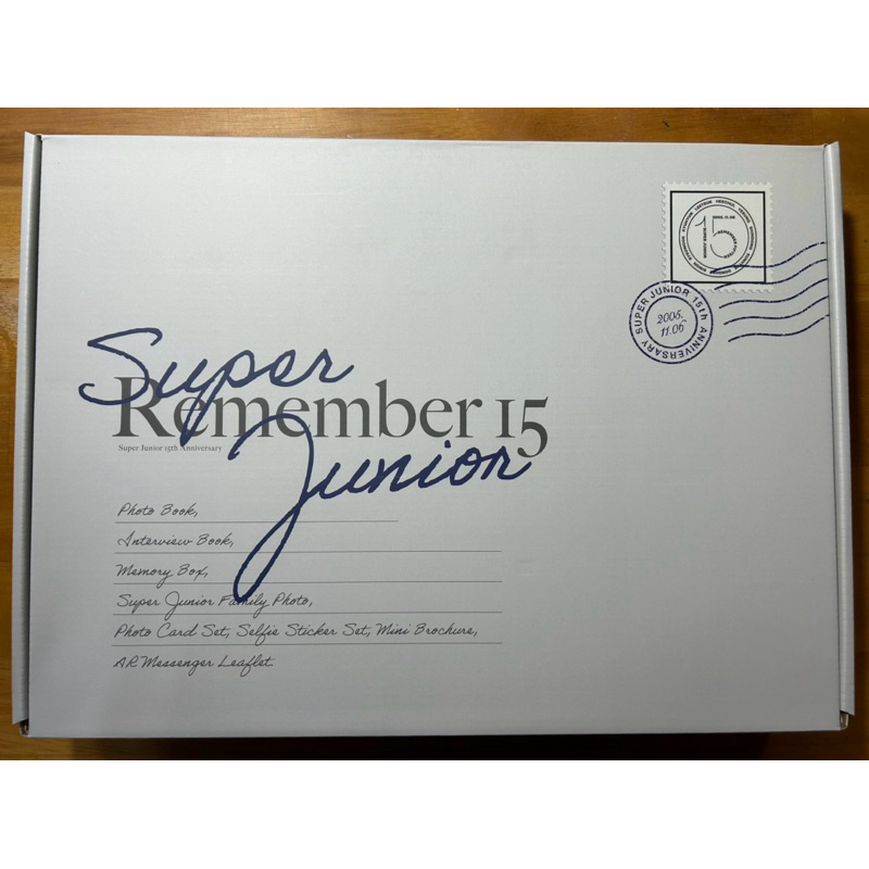 SUPERJUNIOR 15周年 記念フォトブック[REMEMBER15] remember 15 super