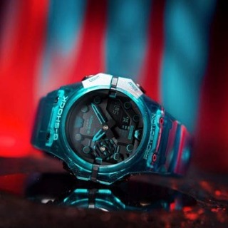 []錶子$行頭[] CASIO 卡西歐 G-SHOCK 虛擬實境 潮流雙顯 電子腕錶 (GA-B001G-2A)