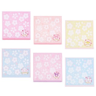 Sanrio 三麗鷗 櫻花系列 刺繡棉質方巾 純棉手帕