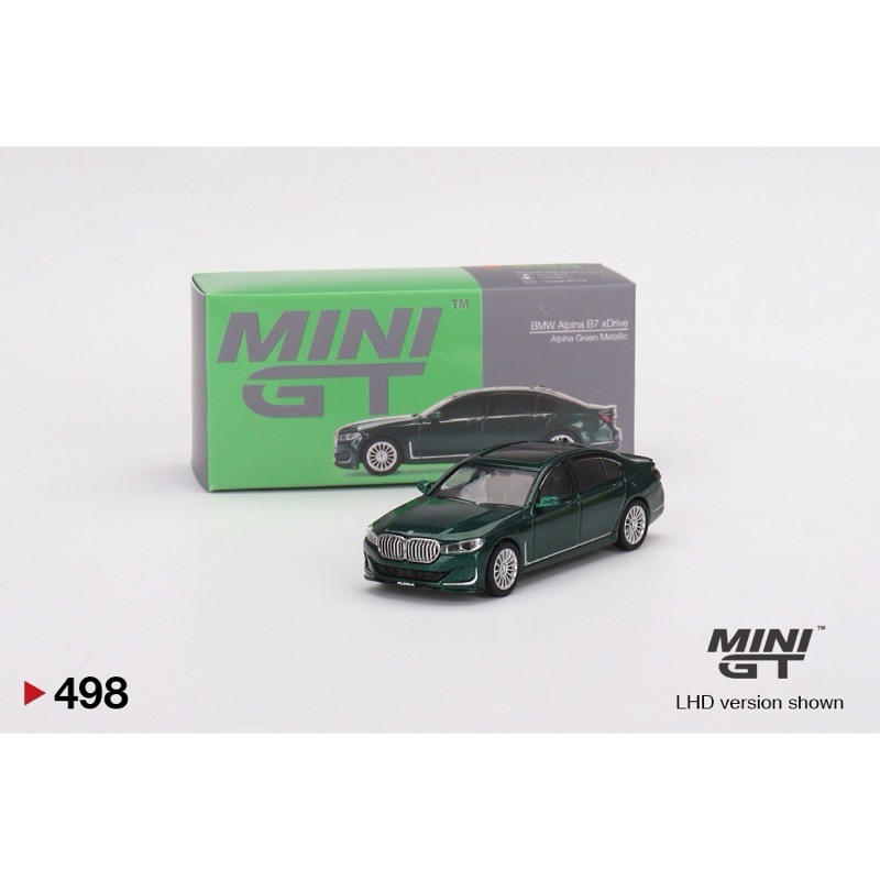 《AUToy》MINI GT  #498 1/64 BMW Alpina B7綠色