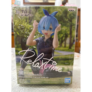 日版 現貨 RE:從零開始的異世界生活 Relax time 雷姆 鍛練造型 運動服 美少女 公仔 景品