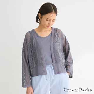 Green Parks 【SET ITEM】蕾絲開襟衫+背心(6A46L0A0400)