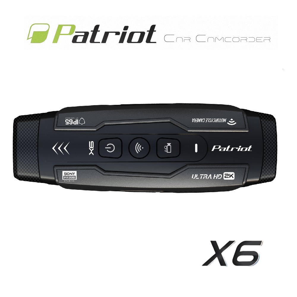 PATRIOT愛國者 X6 4K SONY前後雙鏡 WIFI機車行車記錄器 (內贈128G)贈香氛卡2張