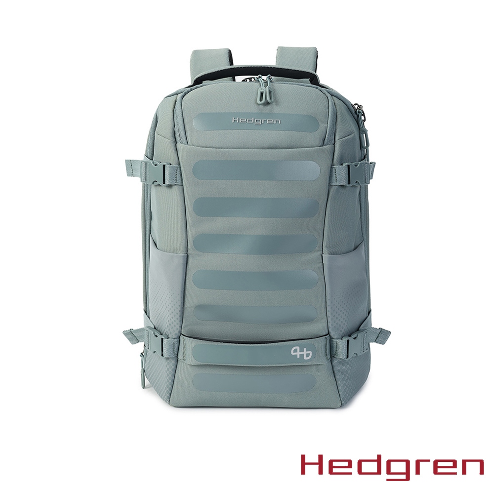 Hedgren COMBY SS系列 RFID防盜 M Size 15.6吋 附雨套 旅行後背包 灰綠