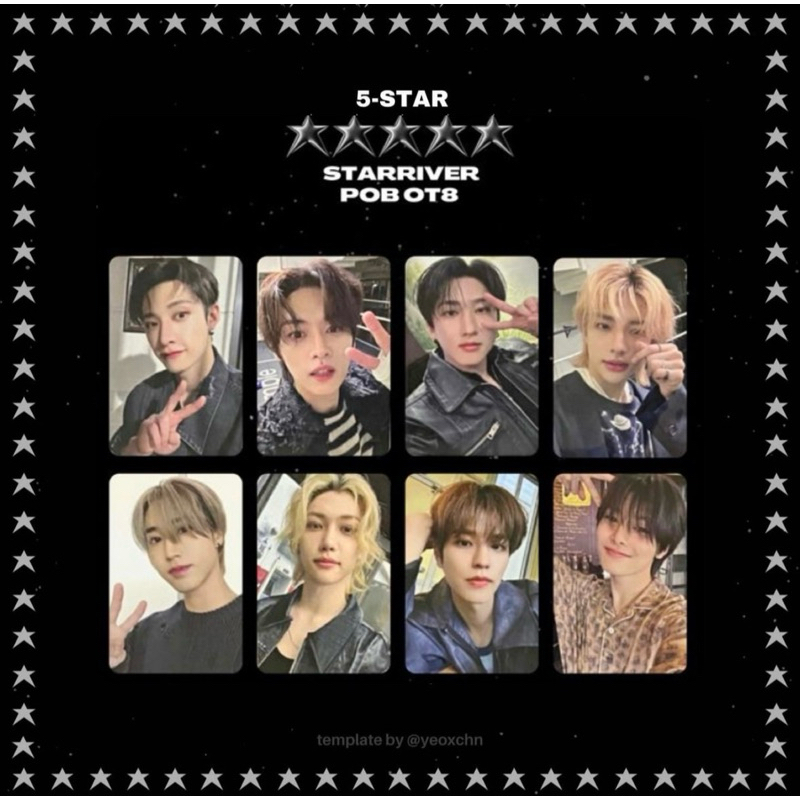 STRAY KIDS 「★★★★★ 5-STAR」星河2.0特典 方燦Leeknow彰彬鉉辰Han Felix昇玟I.N