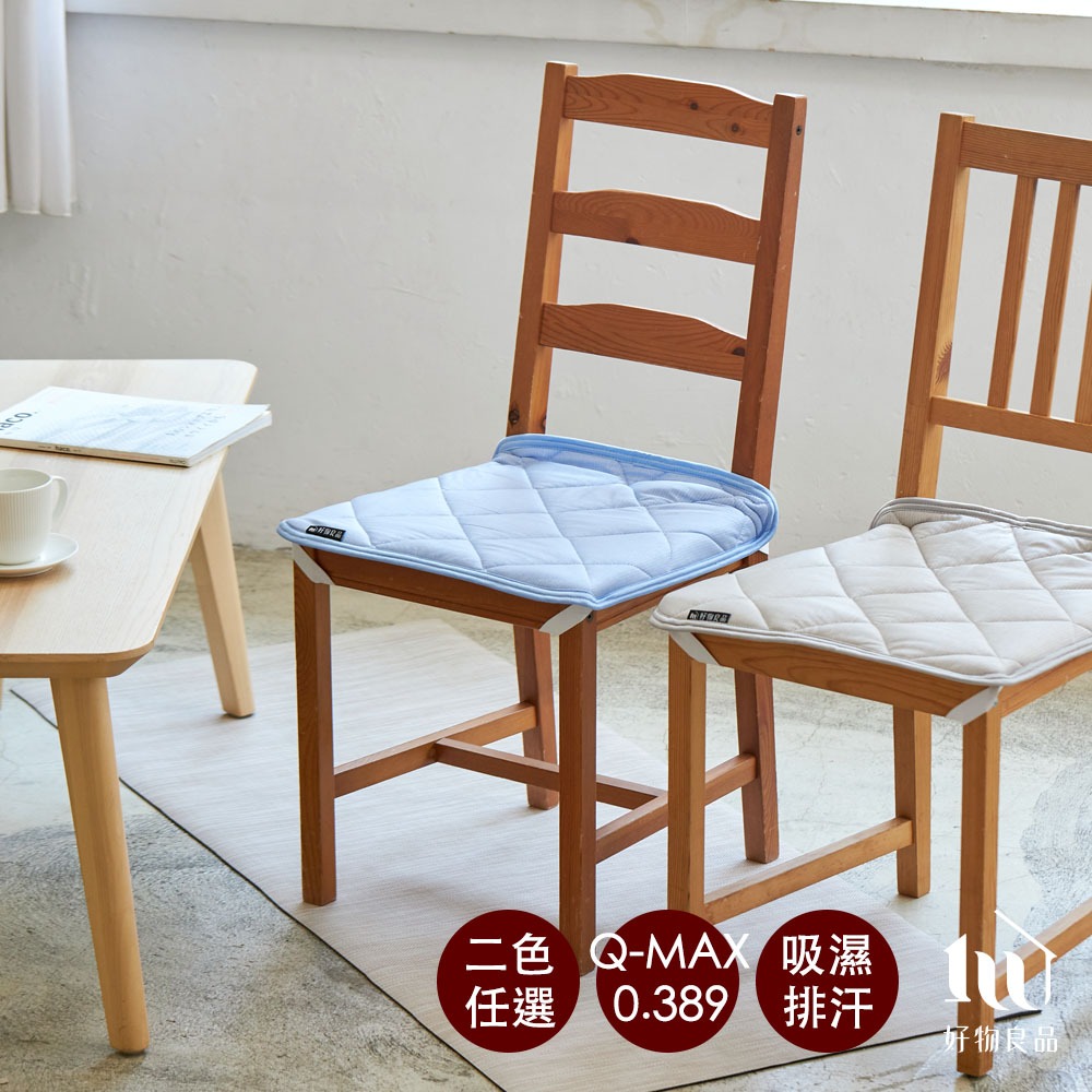 【好物良品】2入組_日本極值冷感科技涼感椅墊寵物涼墊(45x45cm) 日本科技 冷感椅墊 餐桌椅墊 辦公室椅墊 涼感墊