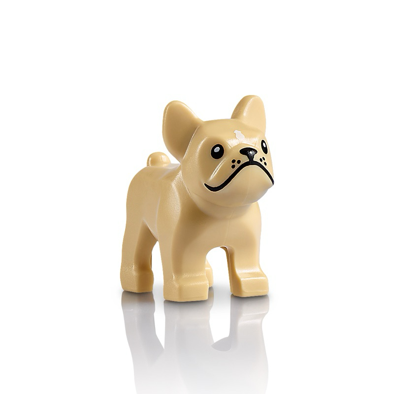 LEGO 樂高 沙色 法鬥 法國鬥牛犬 全新品, 配件 Bulldog 動物 狗 10326 71018 10291