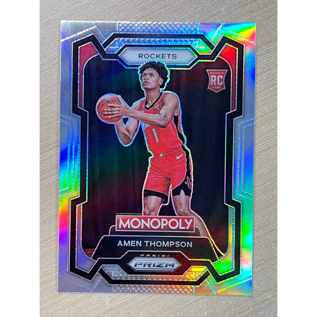 2023-24 PRIZM Amen Thompson 銀亮 SILVER MONOPOLY 大富翁 RC NBA656