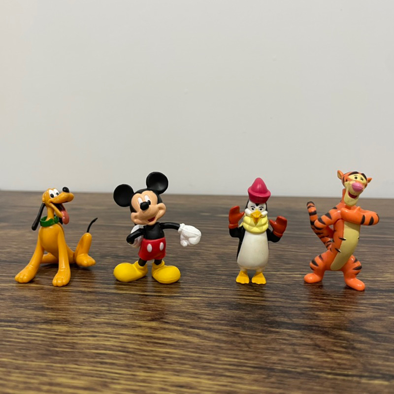 全新老物 🇯🇵日本絕版 Disney TOMY 公仔 玩具 米奇 布魯托 跳跳虎 怕冷的企鵝