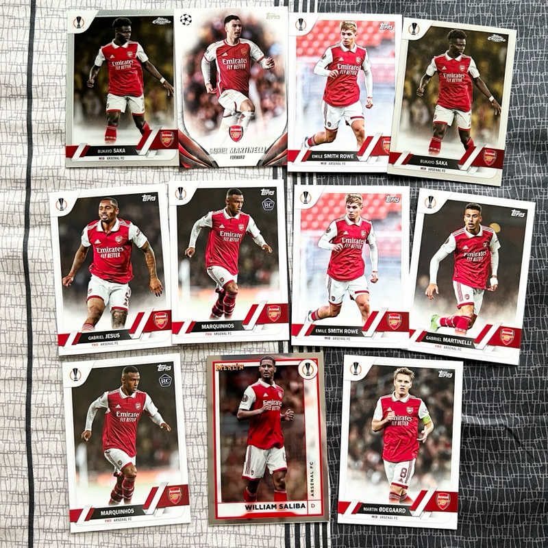 ⚽️ （11卡） 阿森纳 Arsenal Set 球員卡 足球 足球卡 Panini Topps