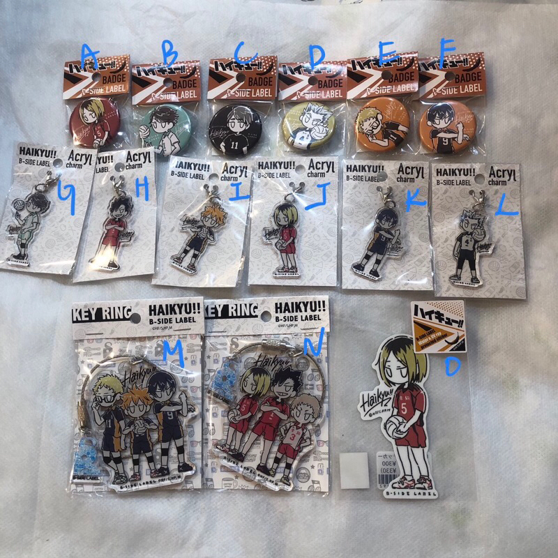 排球少年 B-SIDE LABEL 人物吊飾 徽章 鑰匙圈 正版現貨
