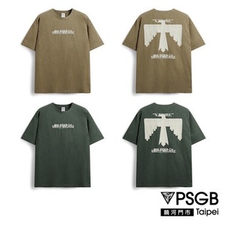 PSGB Taipei-N0-0027-鷹圖騰竹節短T-T恤-流行-服飾-男裝-女裝-夏日-情侶款(現貨)